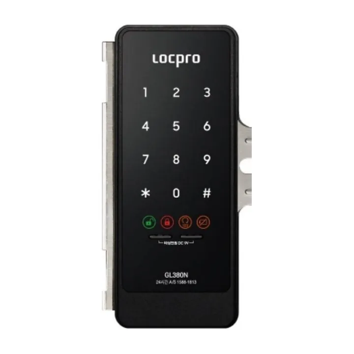 시흥 도어락 설치 - 락프로 GL380N / S 유리문(강화) 도어락